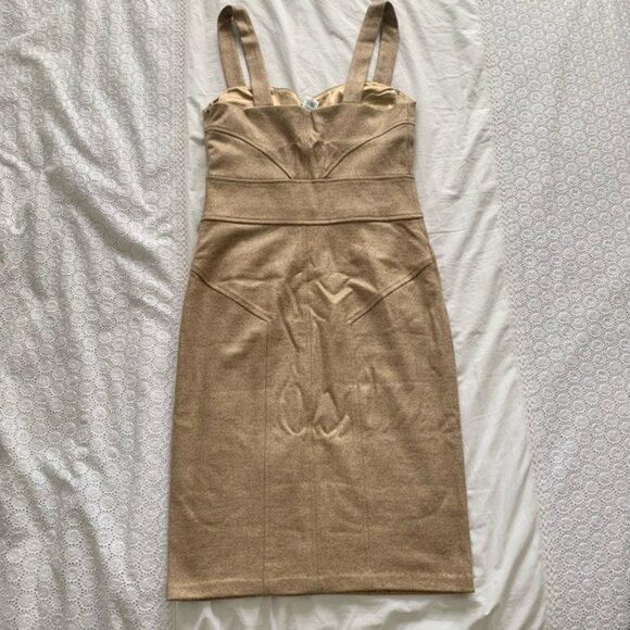 Diane von Furstenberg Gold Cocktail Dress - Picture 2 of 4
